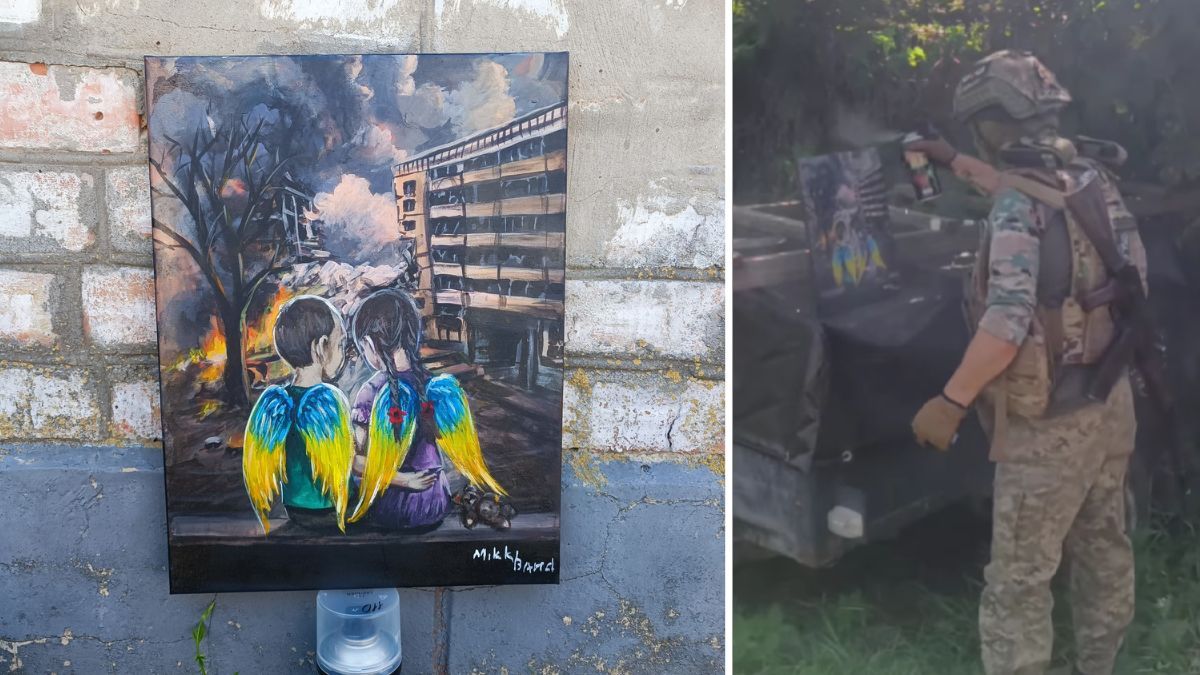 Малює та б'є тату побратимам прямо в бліндажі: історія воїна-художника з Делятина