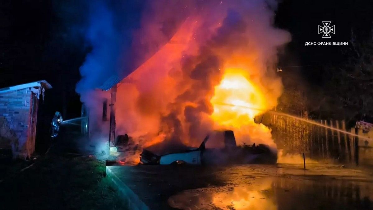 пожежа на Прикарпатті