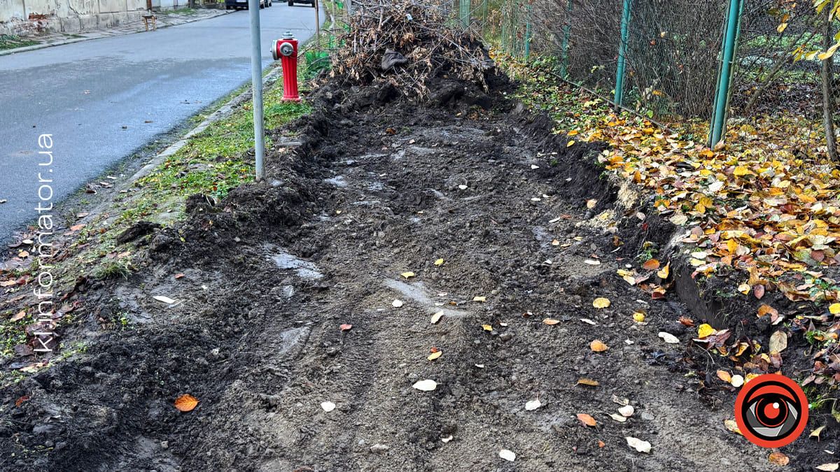 На вулиці Шопена у Коломиї демонтували старі тротуарні плити 3