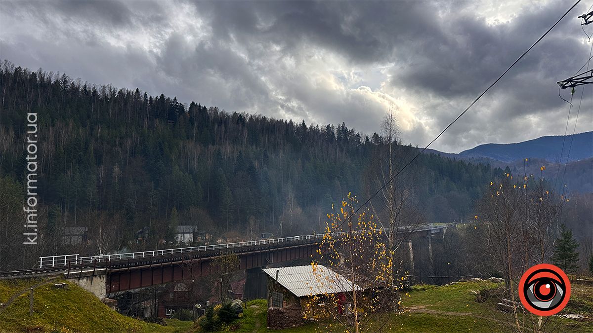 Похмурі гори та бурхливі водоспади: фоторепортаж майже зимового Яремче 11