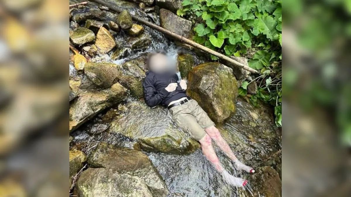 Знайдене тіло чоловіка на маршруті до гори Хомʼяк. Фото: Поліція Івано-Франківської області Знайдене тіло чоловіка на маршруті до гори Хомʼяк. Фото: Поліція Івано-Франківської області