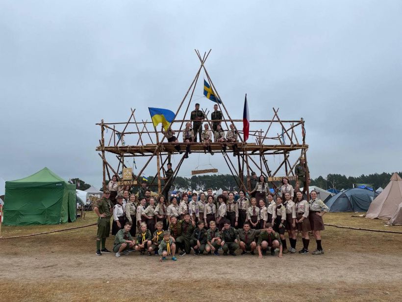 Скаутський табір "Jamboree22" у Швеції. Серпень 2022 року. Фото: Plast ukrainska scouter i Sverige Скаутський табір "Jamboree22" у Швеції. Серпень 2022 року. Фото: Plast ukrainska scouter i Sverige