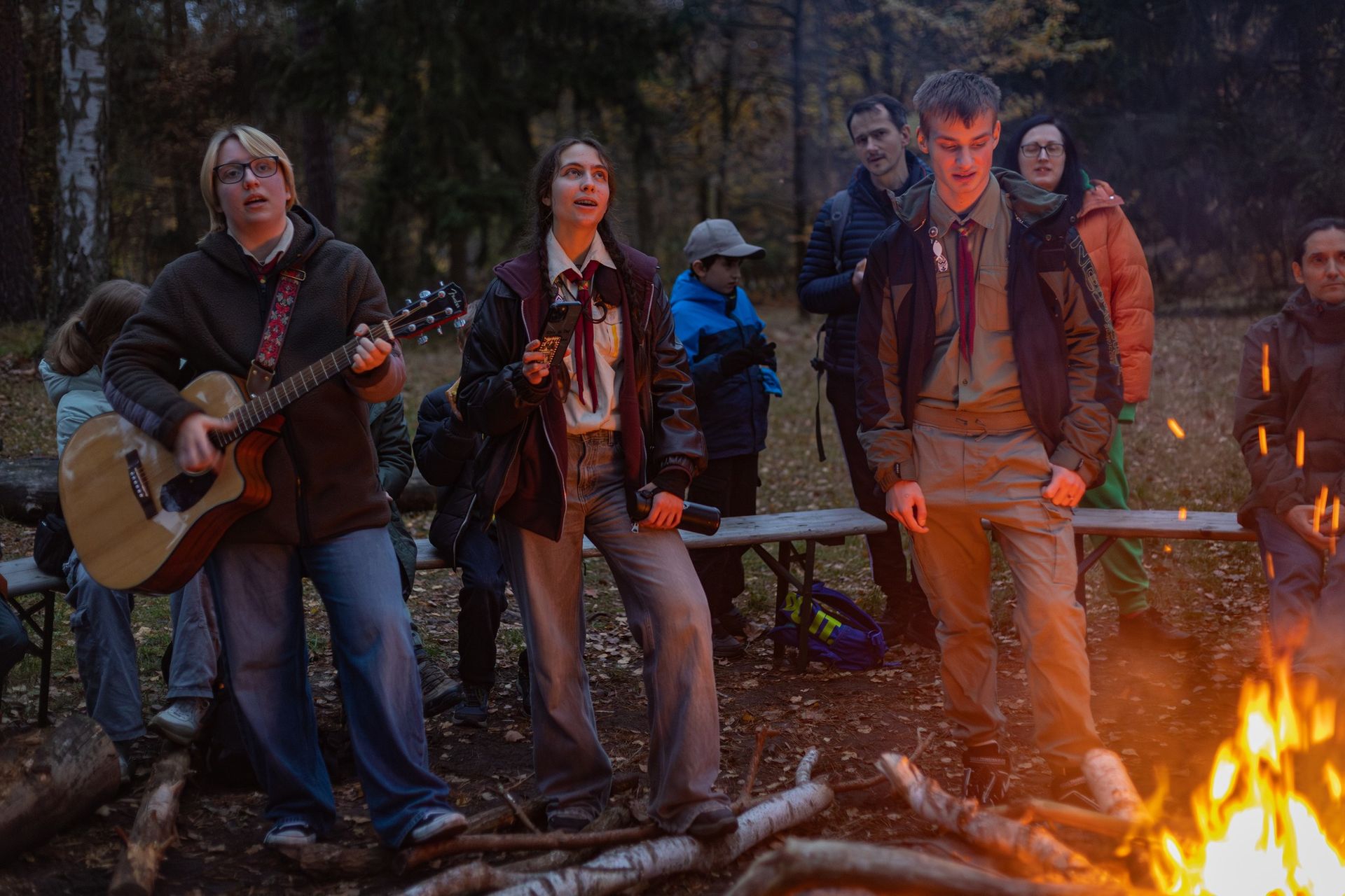 Німецькі пластуни на святкування 8-річниці з дня створення станиці Берлін. Фото: Німецькі пластуни на святкування 8-річниці з дня створення станиці Берлін. Фото: