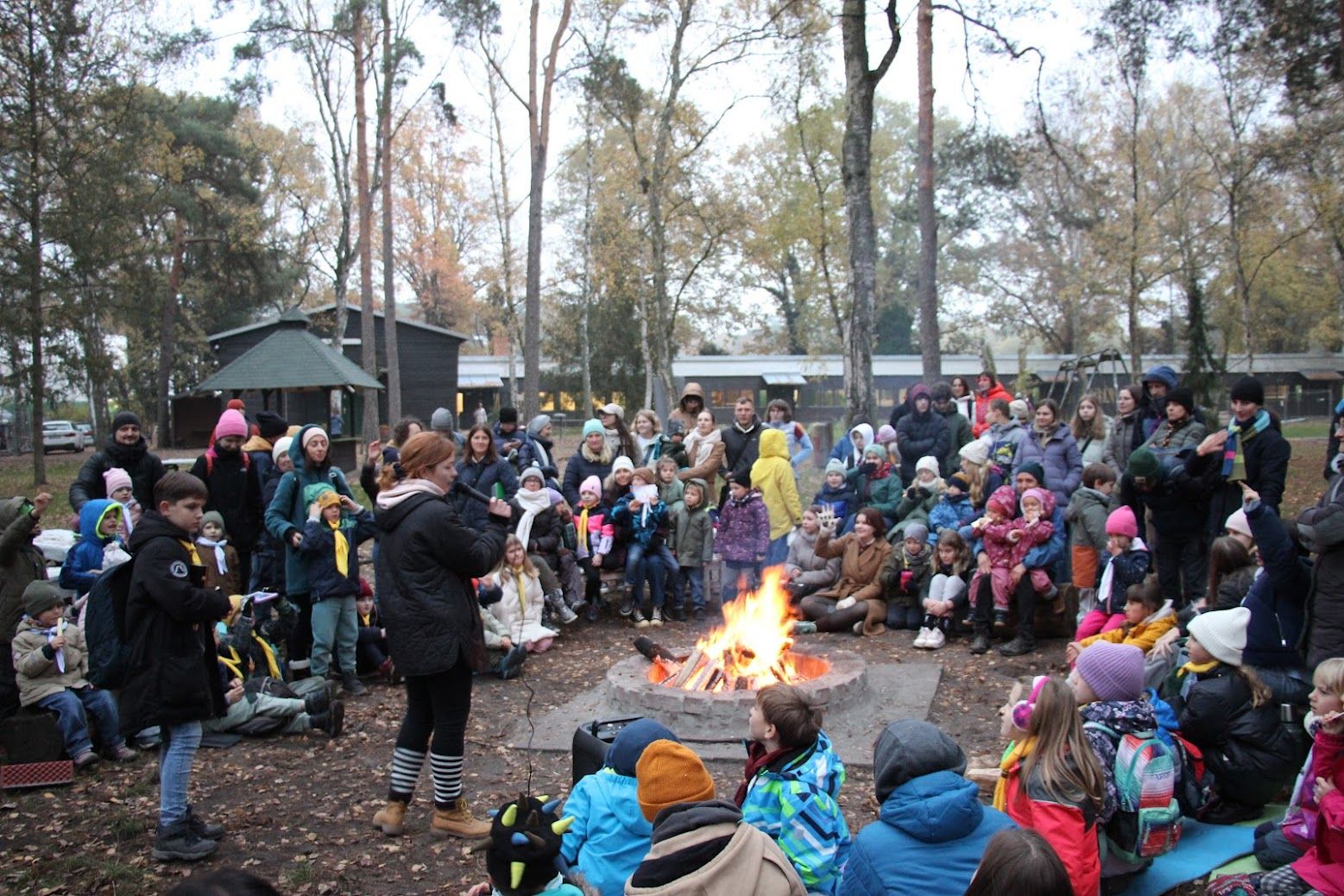 Пластуни під час однієї з акції у Берліні. Фото: Пласт Берлін Пластуни під час однієї з акції у Берліні. Фото: Пласт Берлін