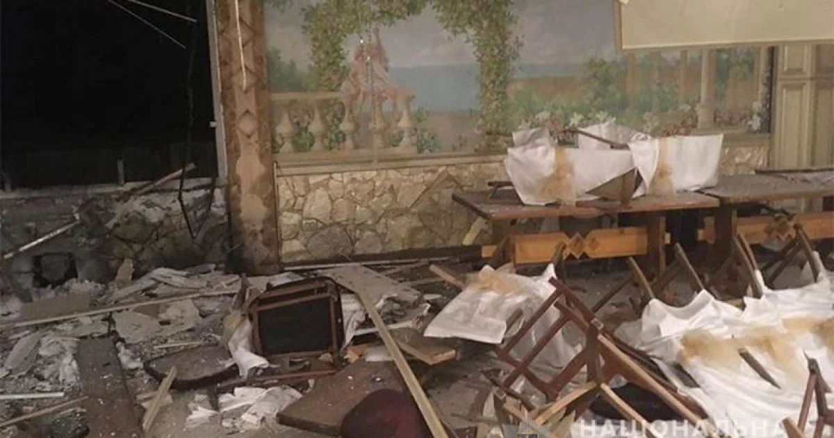 Руйнування в ресторані "Старий Косів". Фото: ГУ Національної поліції в Івано-Франківській області Руйнування в ресторані "Старий Косів". Фото: ГУ Національної поліції в Івано-Франківській області