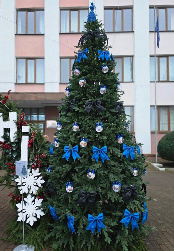 У Снятині встановили ялинку Надії зі світлинами безвісти зниклих воїнів 1