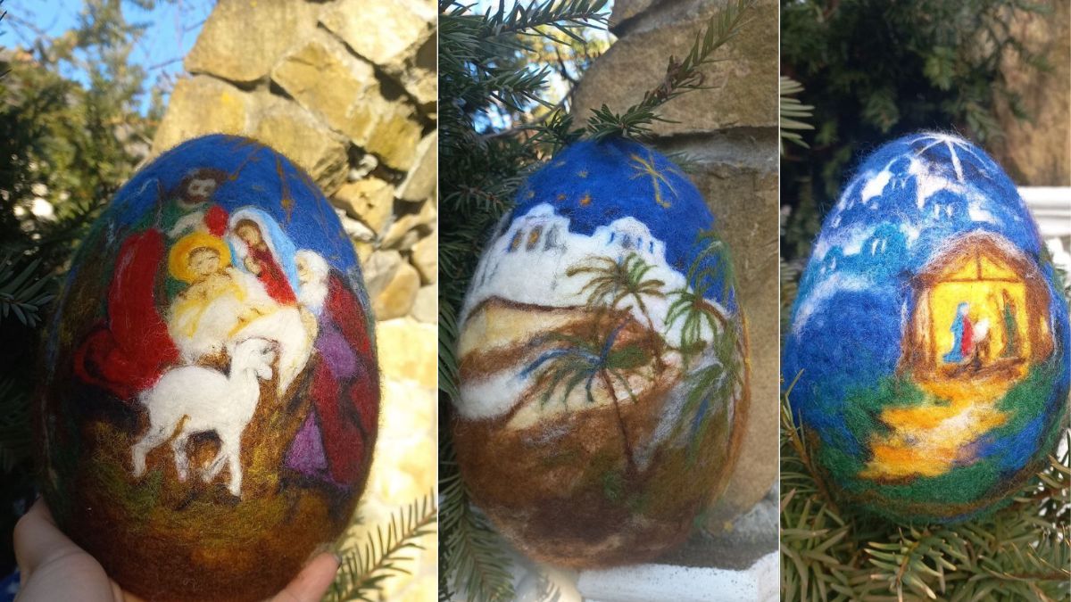 Майстриня Наталія Андибур з Прикарпаття створює унікальні різдвяні писанки 2