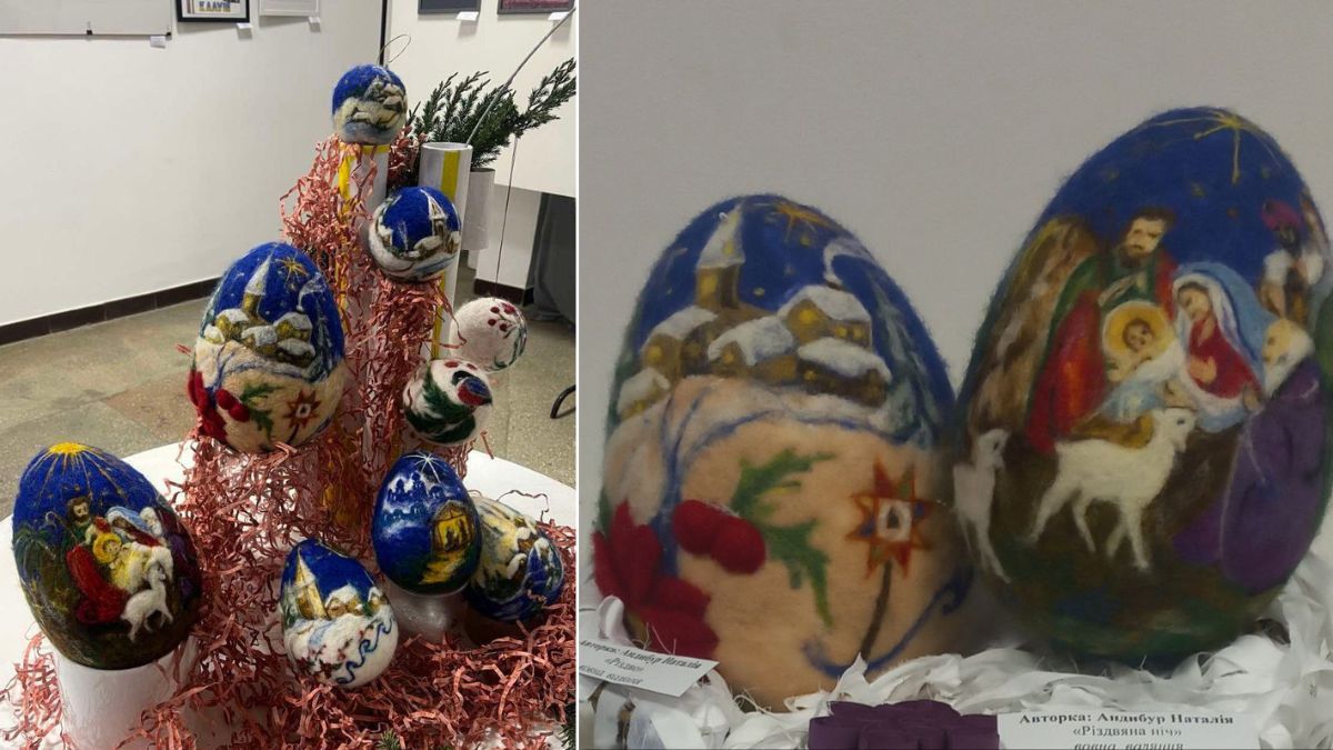 Майстриня Наталія Андибур з Прикарпаття створює унікальні різдвяні писанки 1