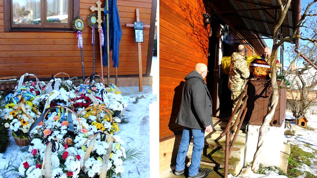 В останню дорогу в Делятині провели воїна Бігуна Романа 1