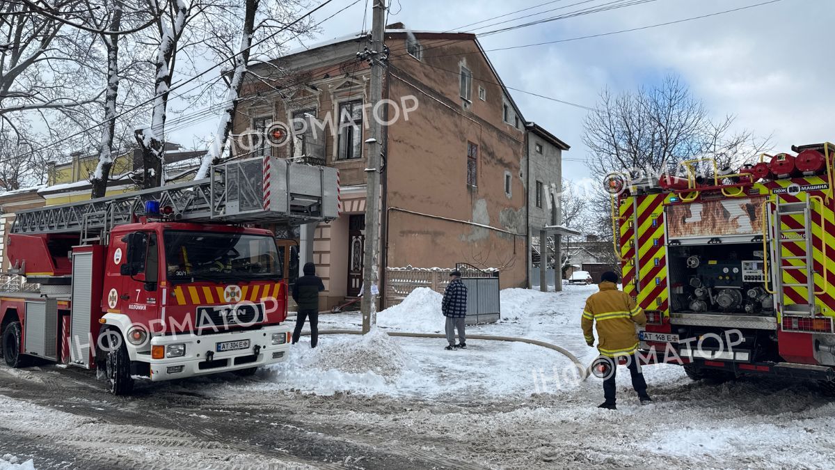 Пожежа двоповерхового будинку в Коломиї