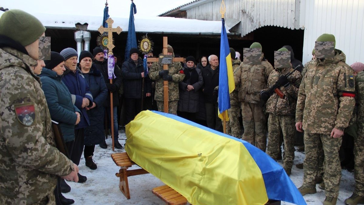 Похорон полеглого Героя Василя Соколенка в Делятині