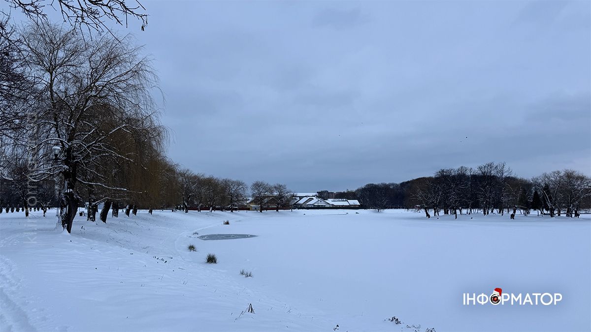 Зимовий ранок на озері в Коломиї: фоторепортаж 13
