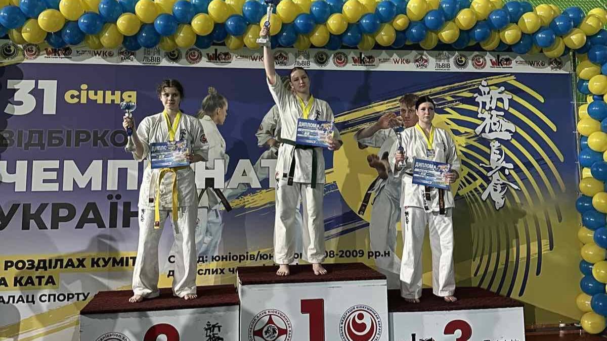 Каратистка з Делятинської громади Ольга Атаманюк здобула 1 місце на чемпіонаті України