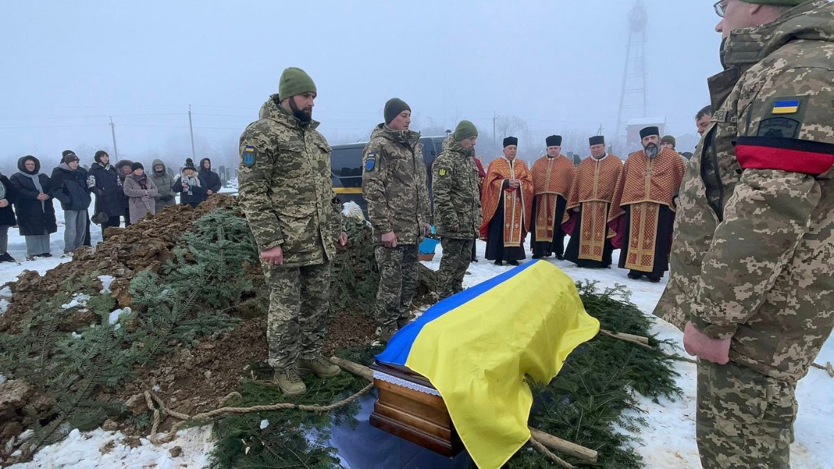 Похорон загиблого військовослужбовця з Надвірної Едуарда Богачука