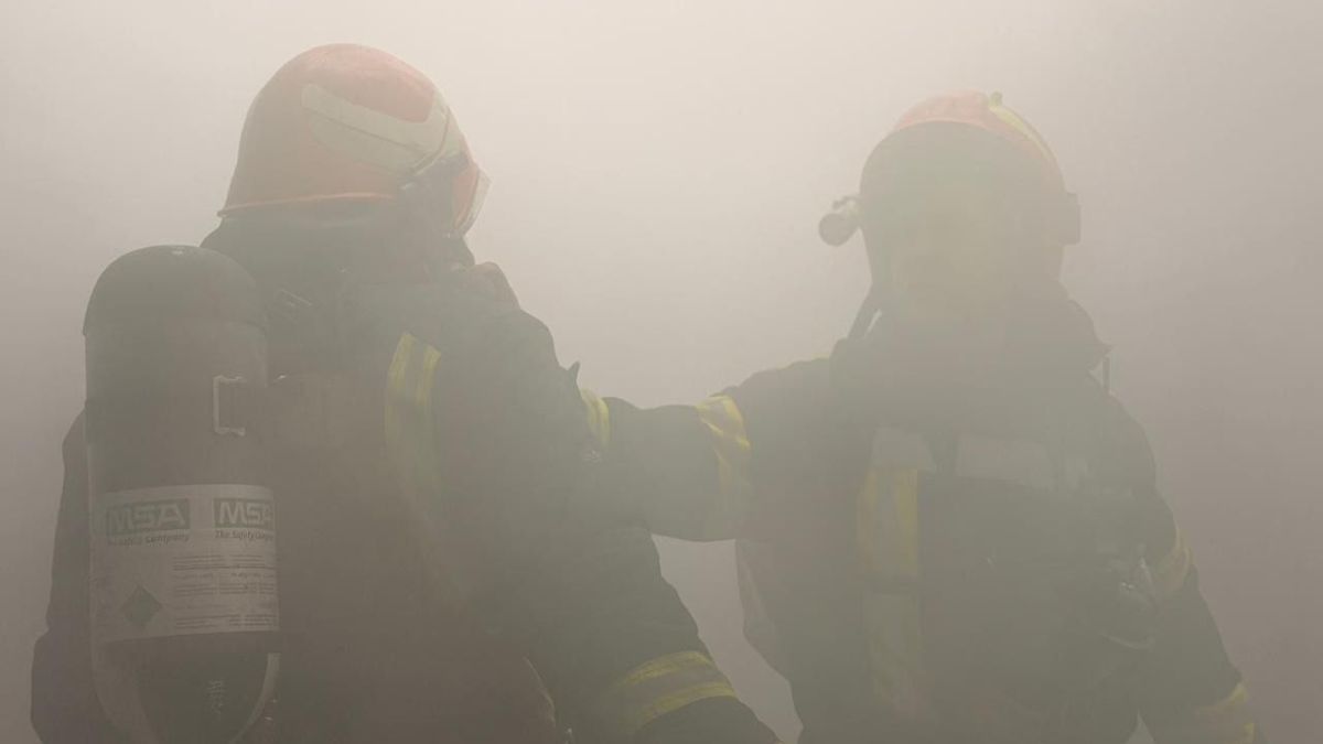 Гасіння пожежі на об’єкті критичної інфраструктури Прикарпаття