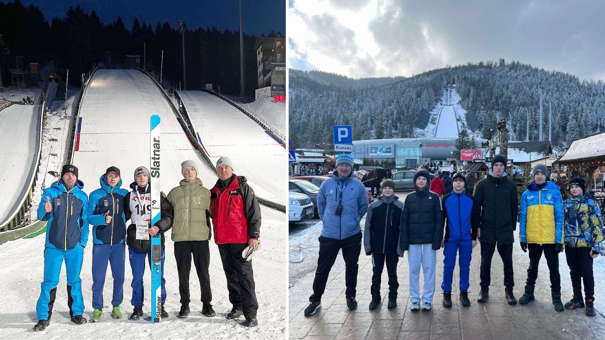 Ворохтянські спортсмени під час етапу Кубка з лижного двоборства у Швейцарії