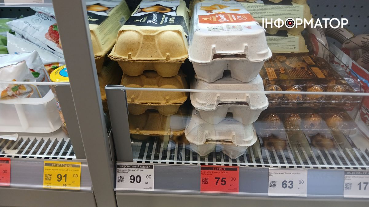 Ціни на десяток яєць у Коломиї у лютому 2026 року