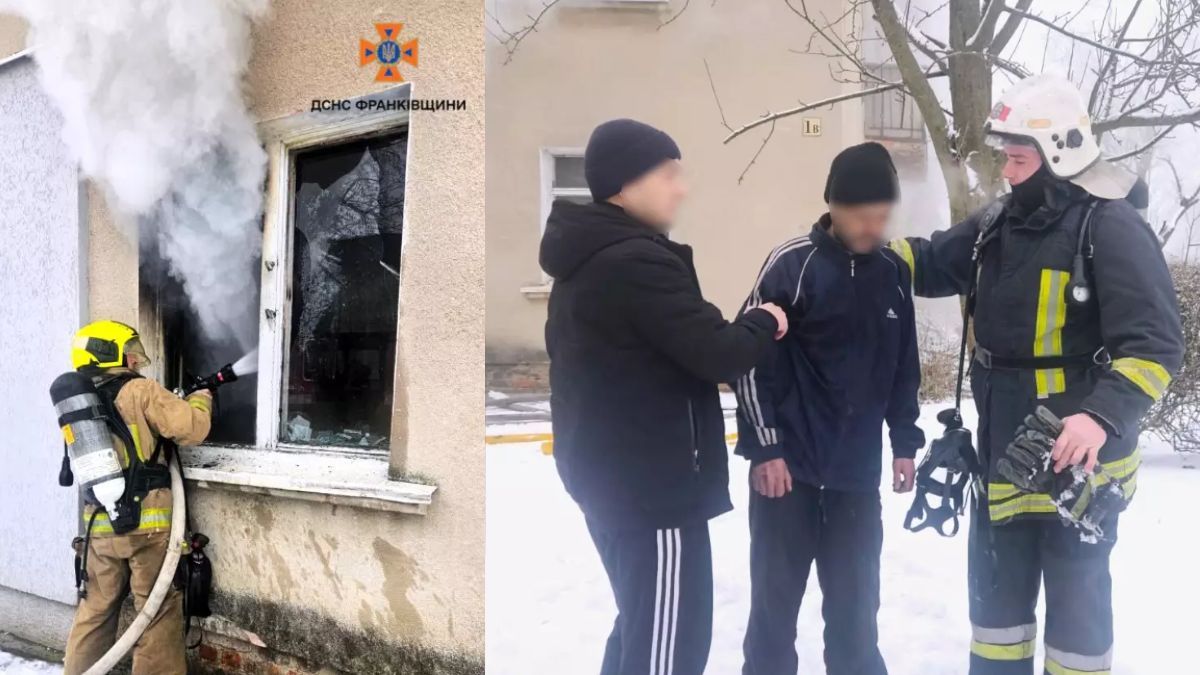 У Снятині під час пожежі в двоповерховому будинку врятували чоловіка 1