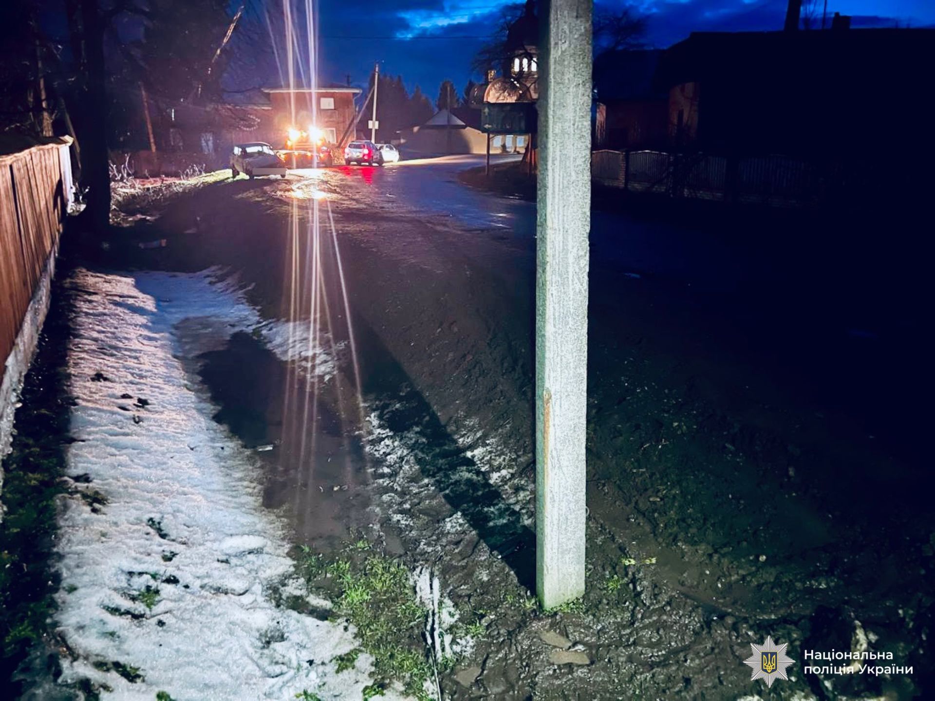 ДТП за участі іноземця на Косівщині. Фото: поліції Івано-Франківської області