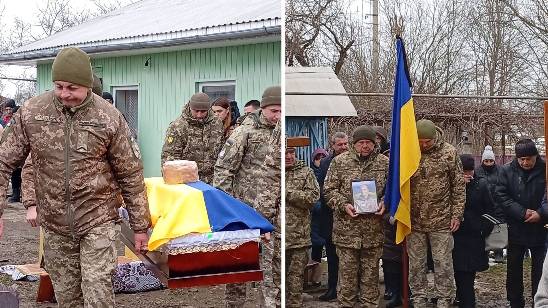 Похорон померлого воїна Петра Тимчишина