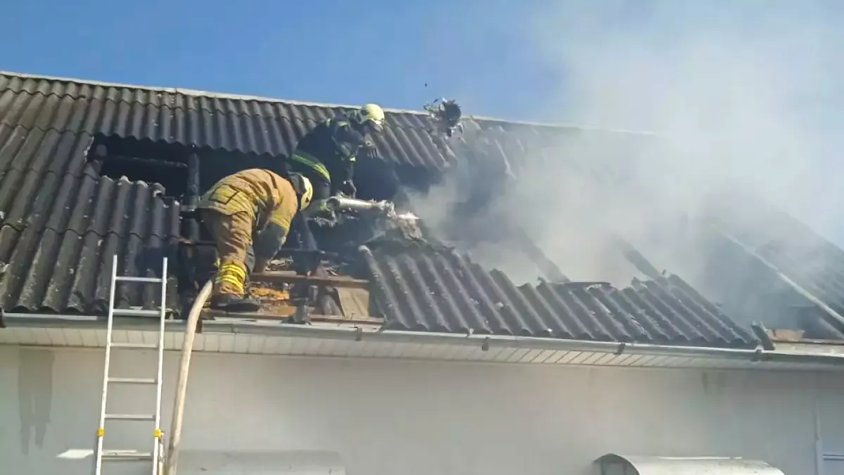 У селі Кіданч під час пожежі травмувався чоловік