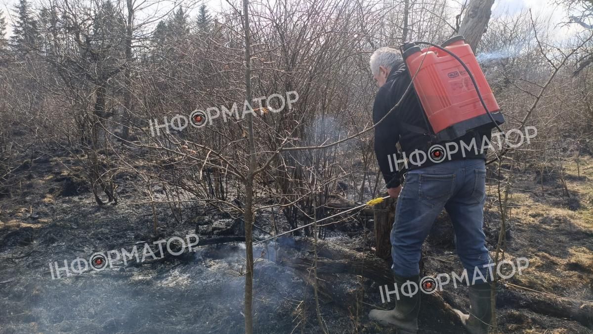 У Раківчику горить сухостій. Фото 3