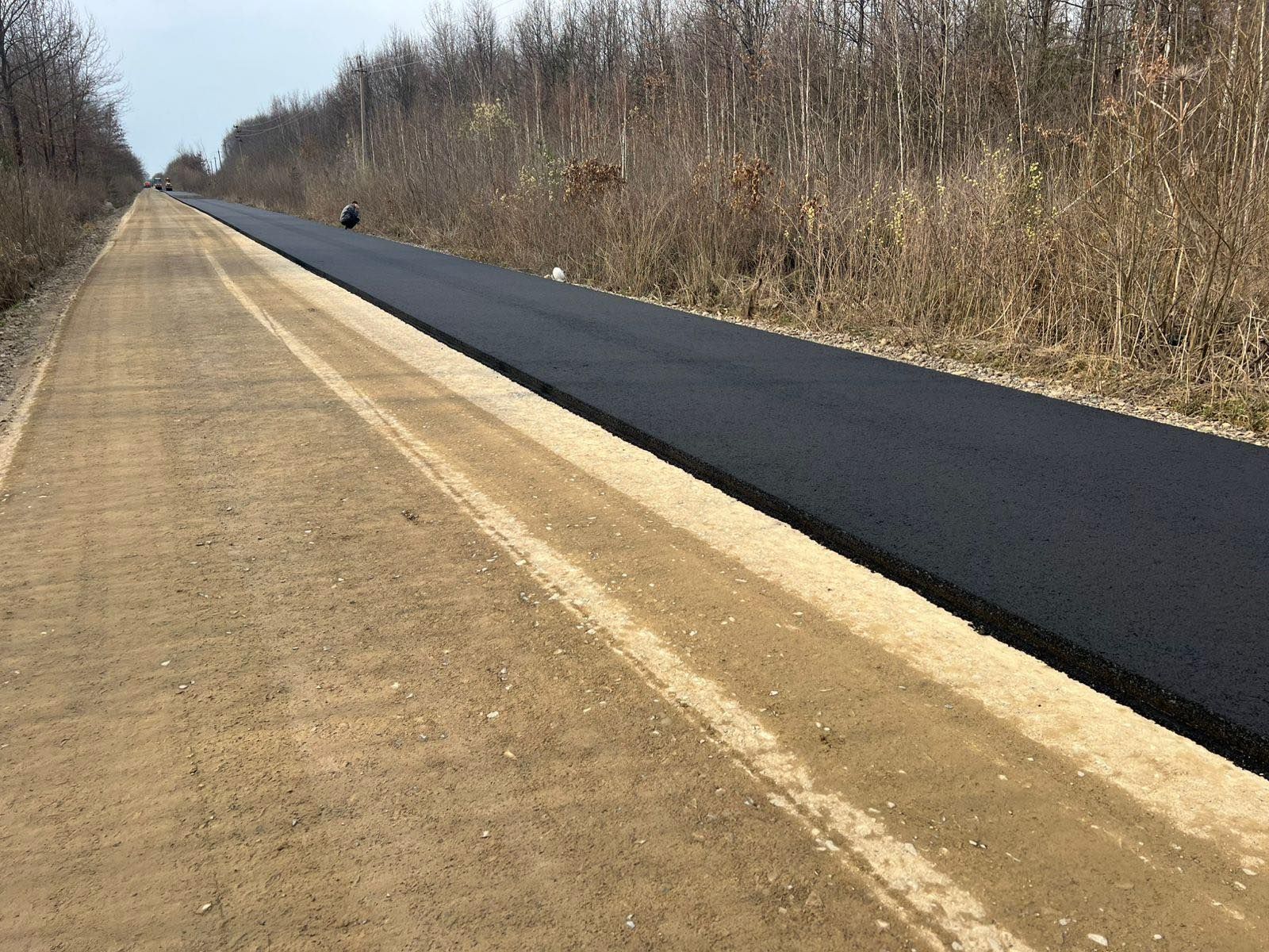 На Надвірнянщині розпочали ремонт автодороги Ланчин — Богородчани 1