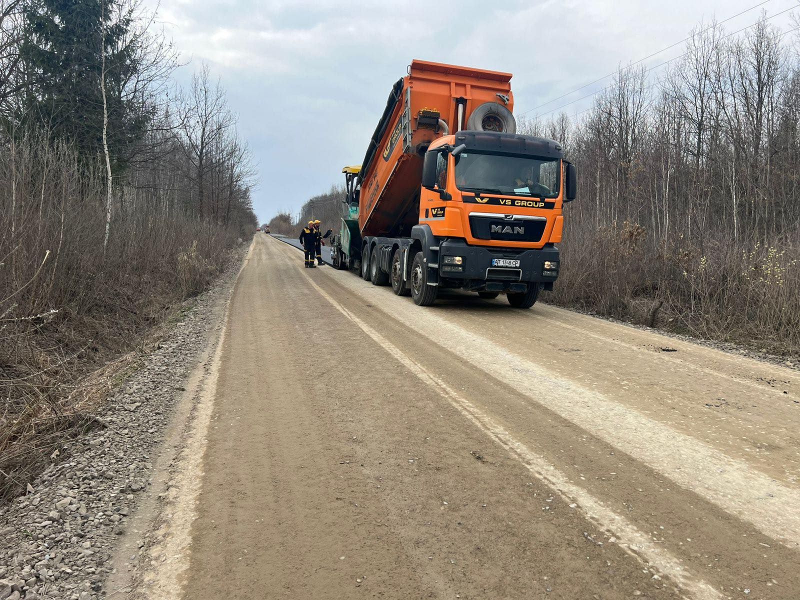 На Надвірнянщині розпочали ремонт автодороги Ланчин — Богородчани 3