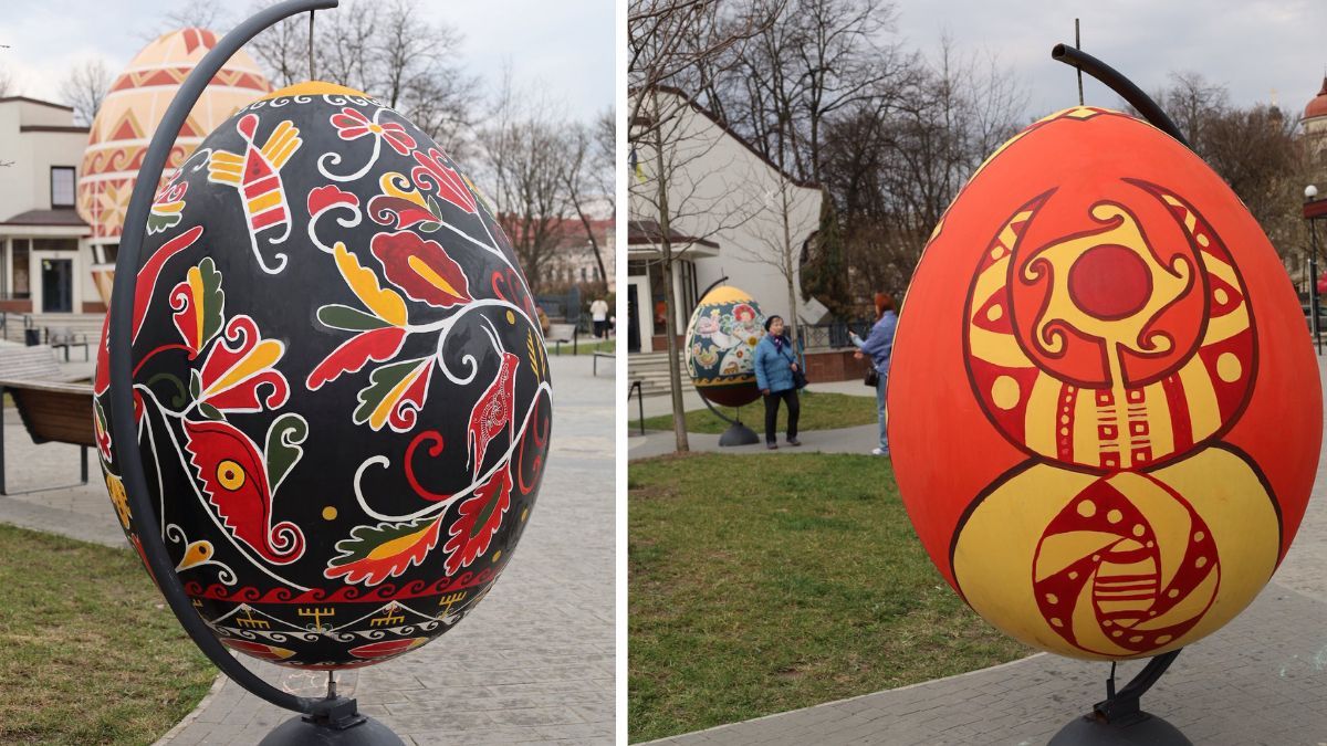 Писанкова фотозона в Коломиї. Фото: міський голова