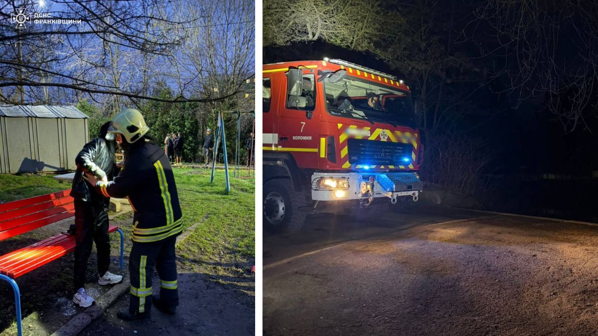 У Коломиї рятувальники допомогли чоловікові вибратися з води