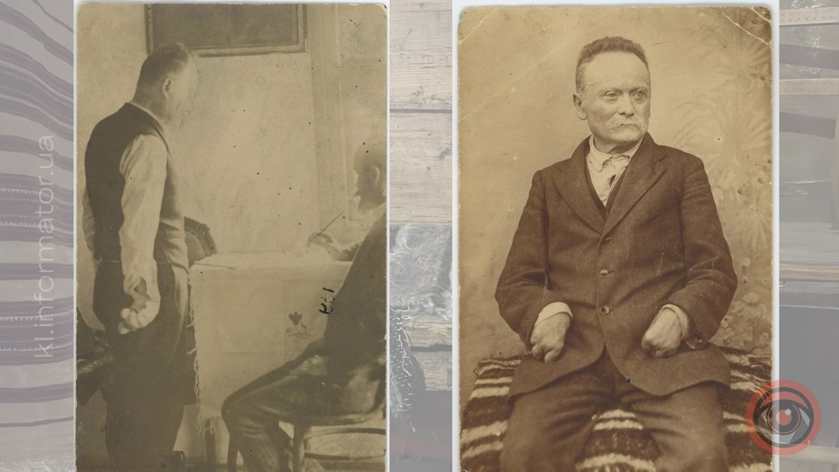 Фото. Іван Франко і вчитель Михайло Завадович. Криворівня, 1912 рік