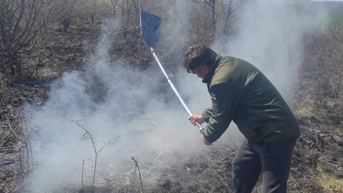 У Городенківській громаді ліквідували пожежу сухої трави в полі 2