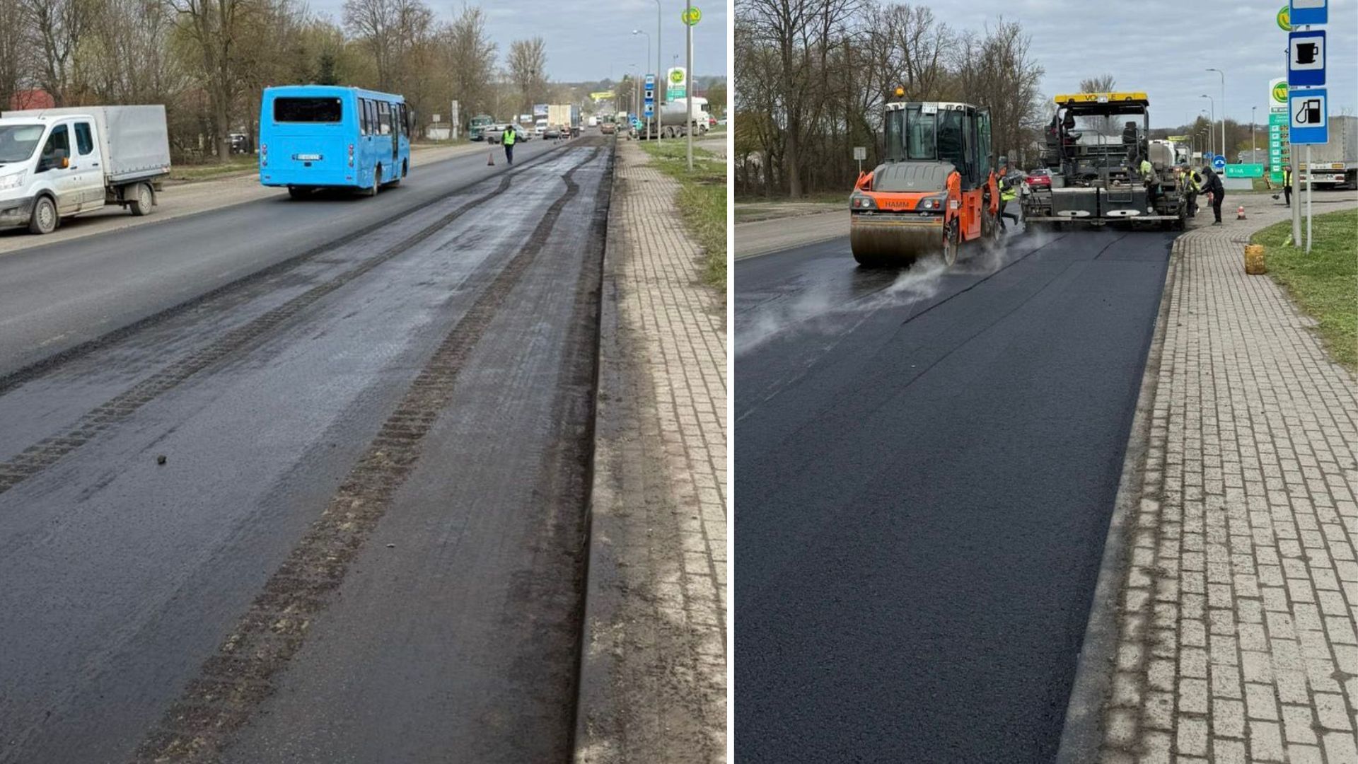 Ремонт дорожнього покриття на Коломийщині