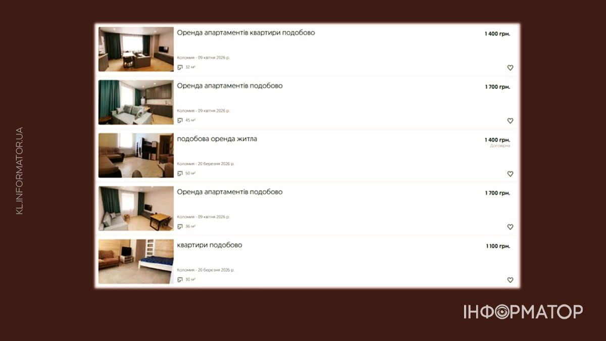 Дефіцит квартир в оренду у Коломиї: які ціни та варіанти у квітні 2026 року 7