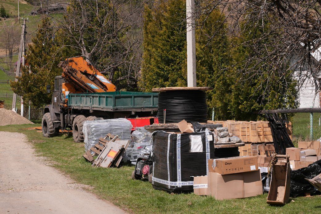 Матеріали й обладнання "Прикарпаттяобленерго" у Стаїщі. Суспільне Івано-Франківськ