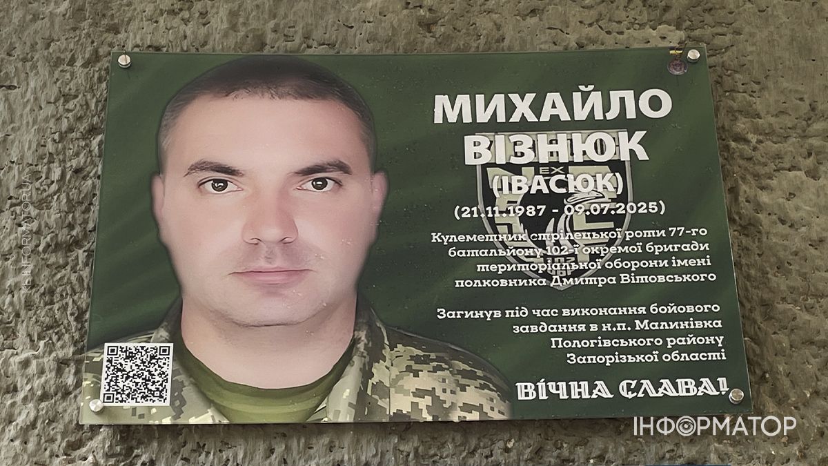 На фасаді ліцею №6 у Коломиї відкрили пам’ятну дошку Михайлу Візнюку 14