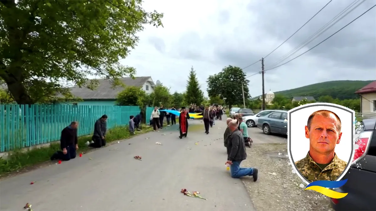 До Надвірнянщини "на щиті" повернувся воїн Луцяк Любомир 2