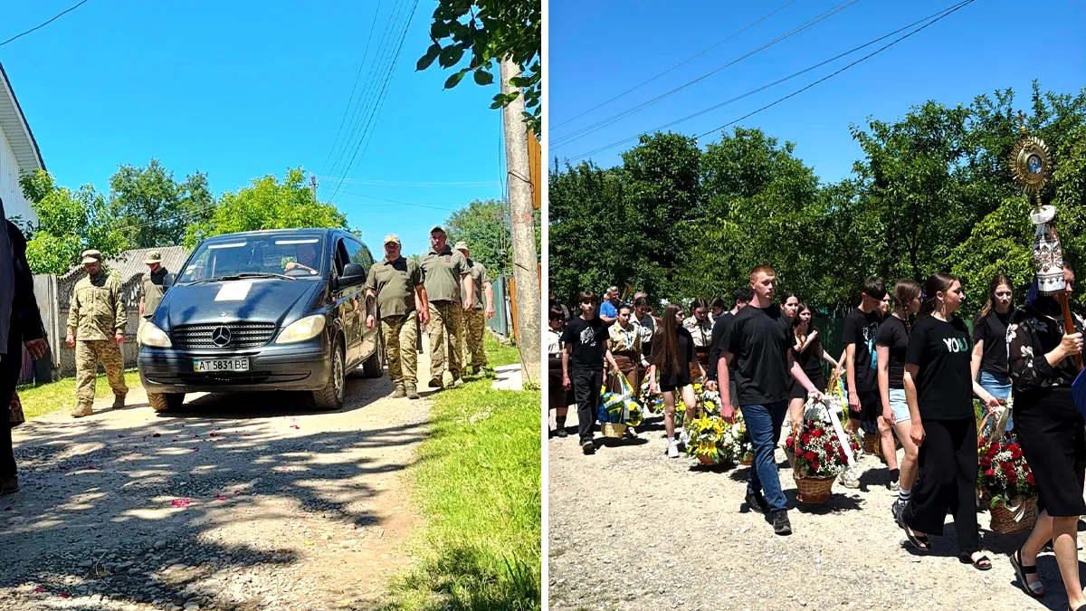 У Коломийській громаді попрощалися з воїном Василем Грицюком 3