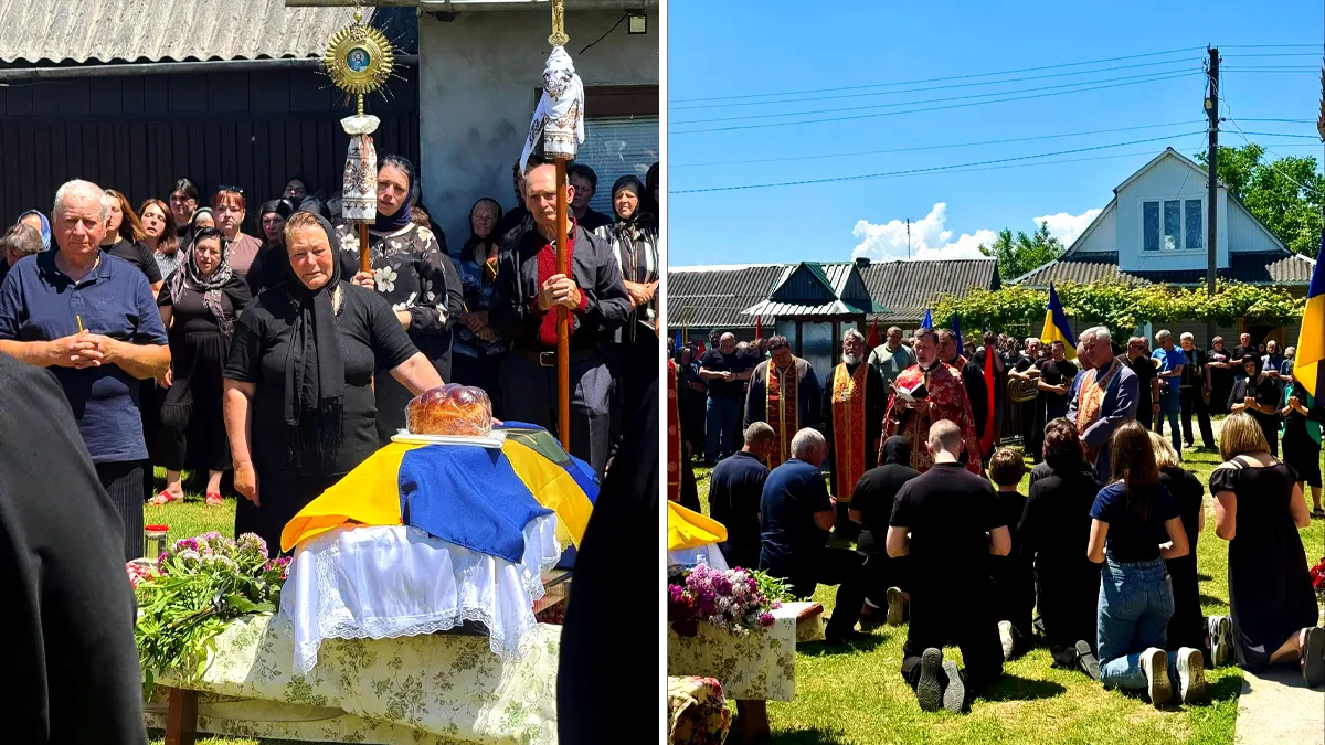 У Коломийській громаді попрощалися з воїном Василем Грицюком 1