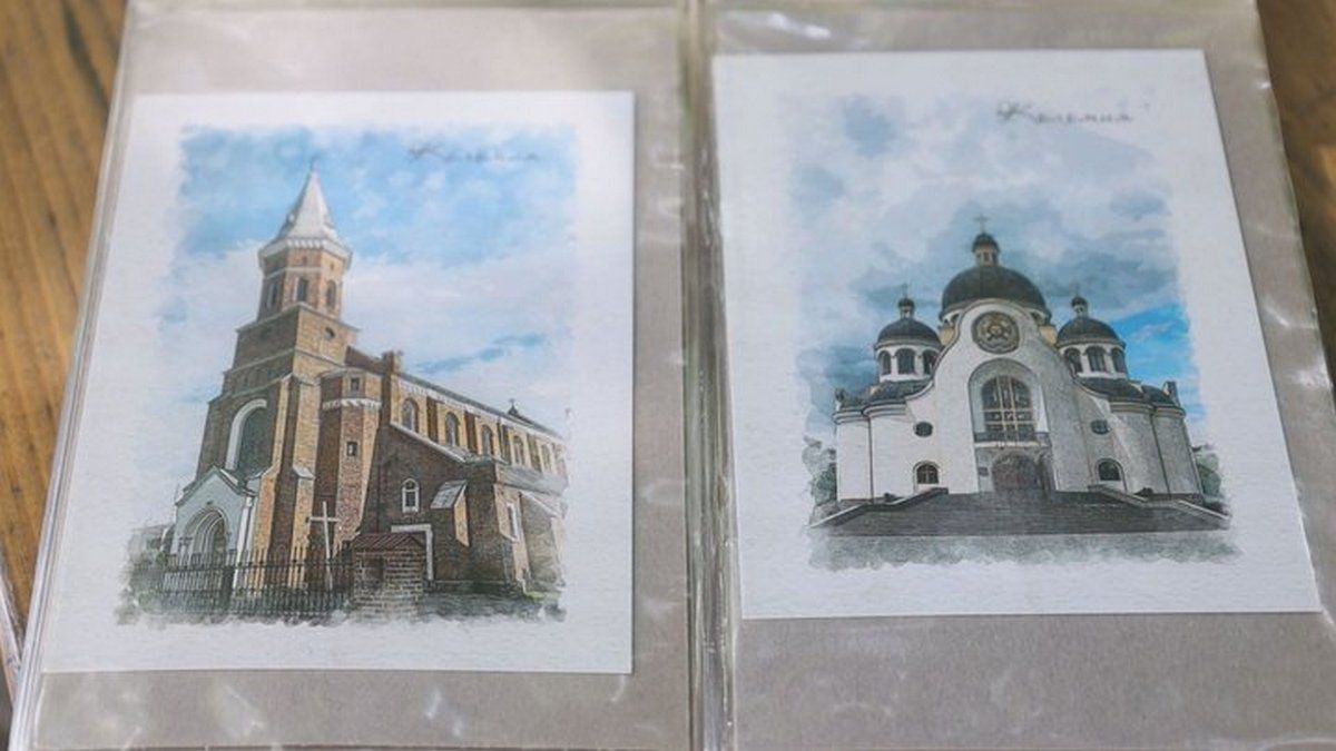 Викладач криміналістики з Донеччини створює поштівки із зображенням Коломиї 2