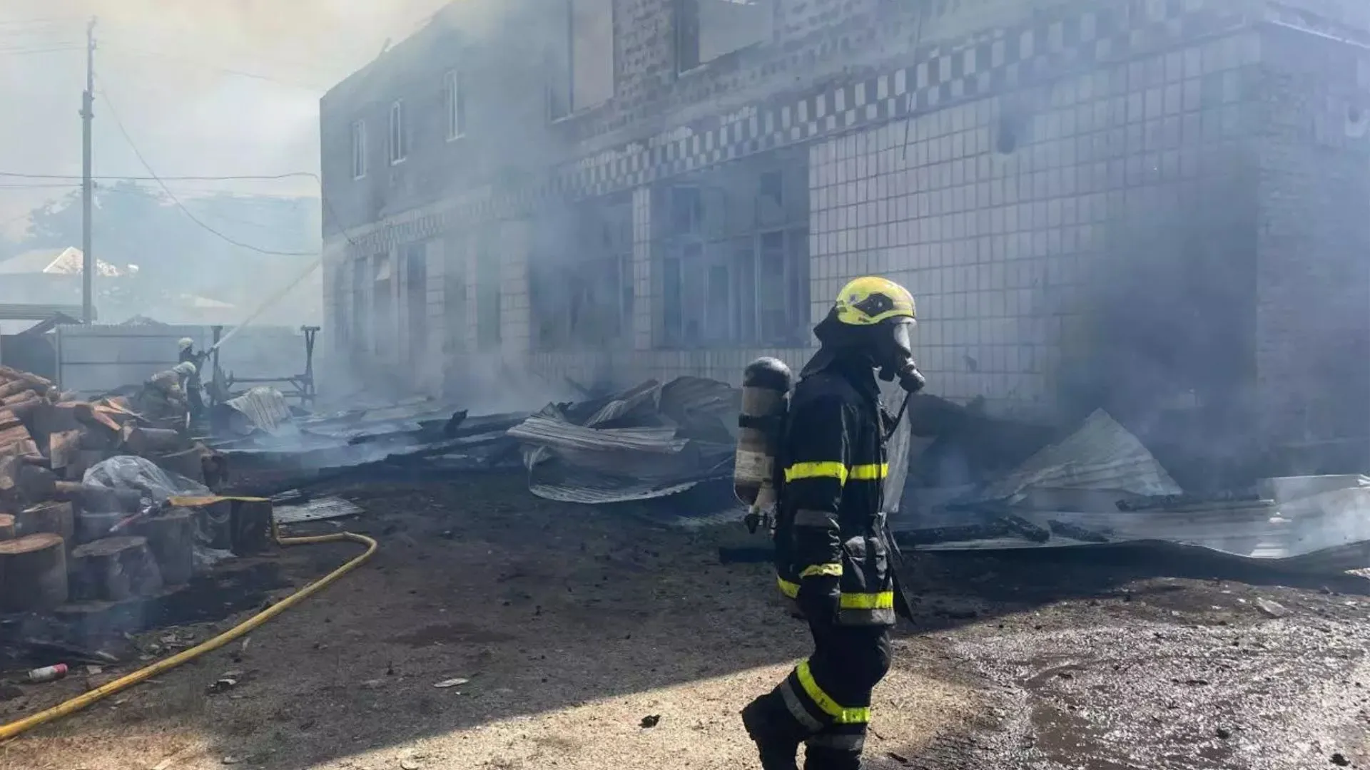 На Косівщині горіла колишня будівля ресторану