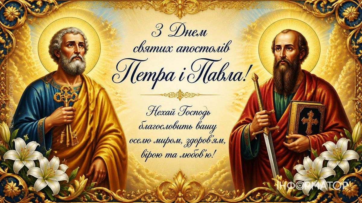 Добірка привітальних картинок до свята Петра і Павла 6