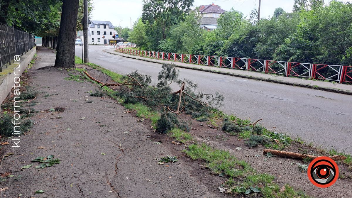 Нові наслідки негоди: у парку повалені дерева, на стадіоні "Юність" пошкоджено бігові доріжки 12
