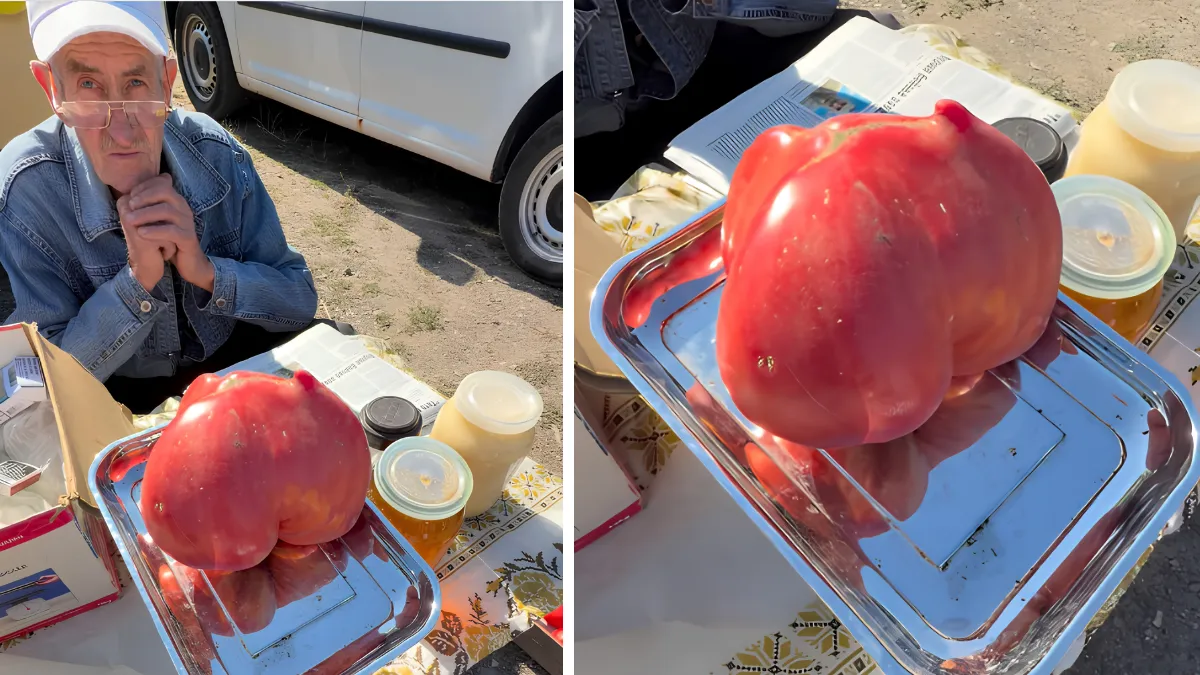 Помідор-гігант: на Заболотівському ринку здивували незвичайним урожаєм