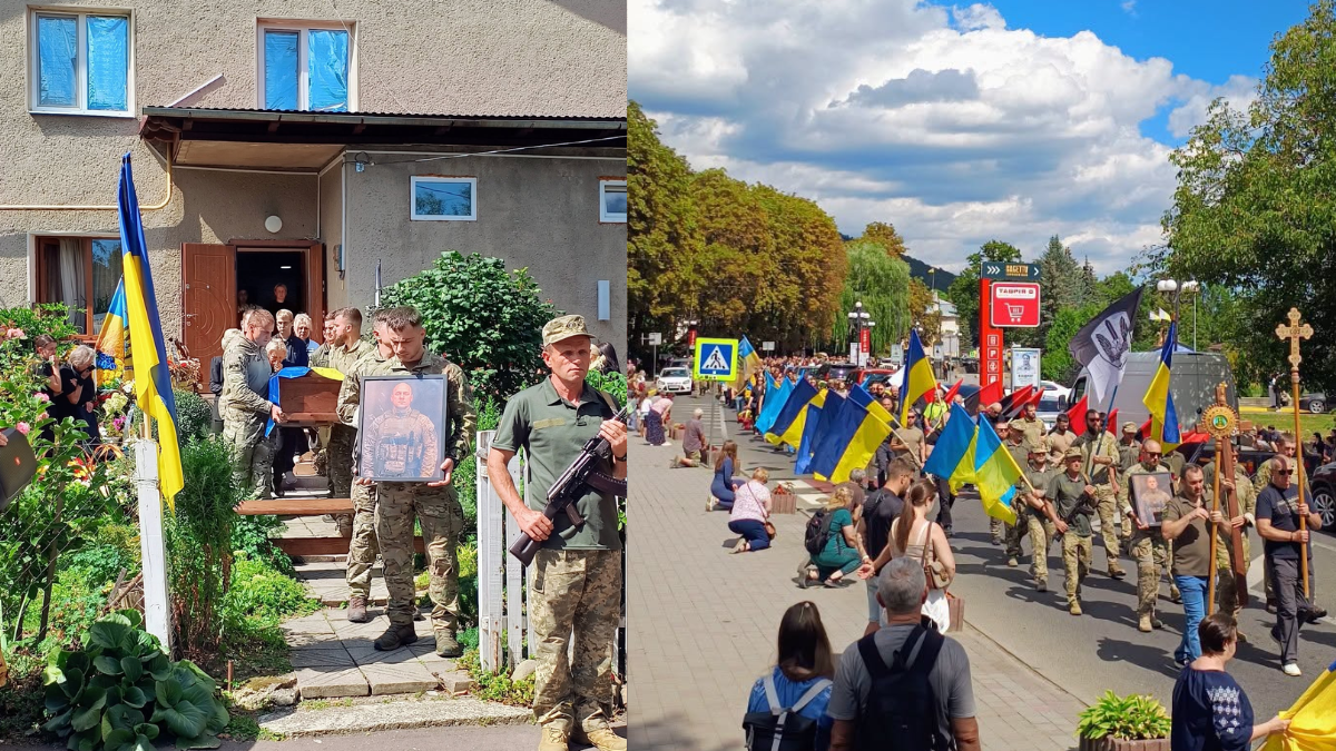 У Яремчі провели в останню путь Захисника України Назарія Угринчука 2