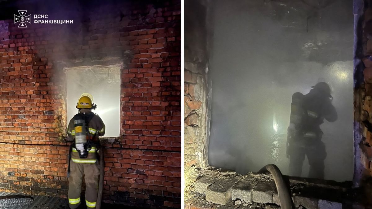 У Надвірній вночі палало складське приміщення