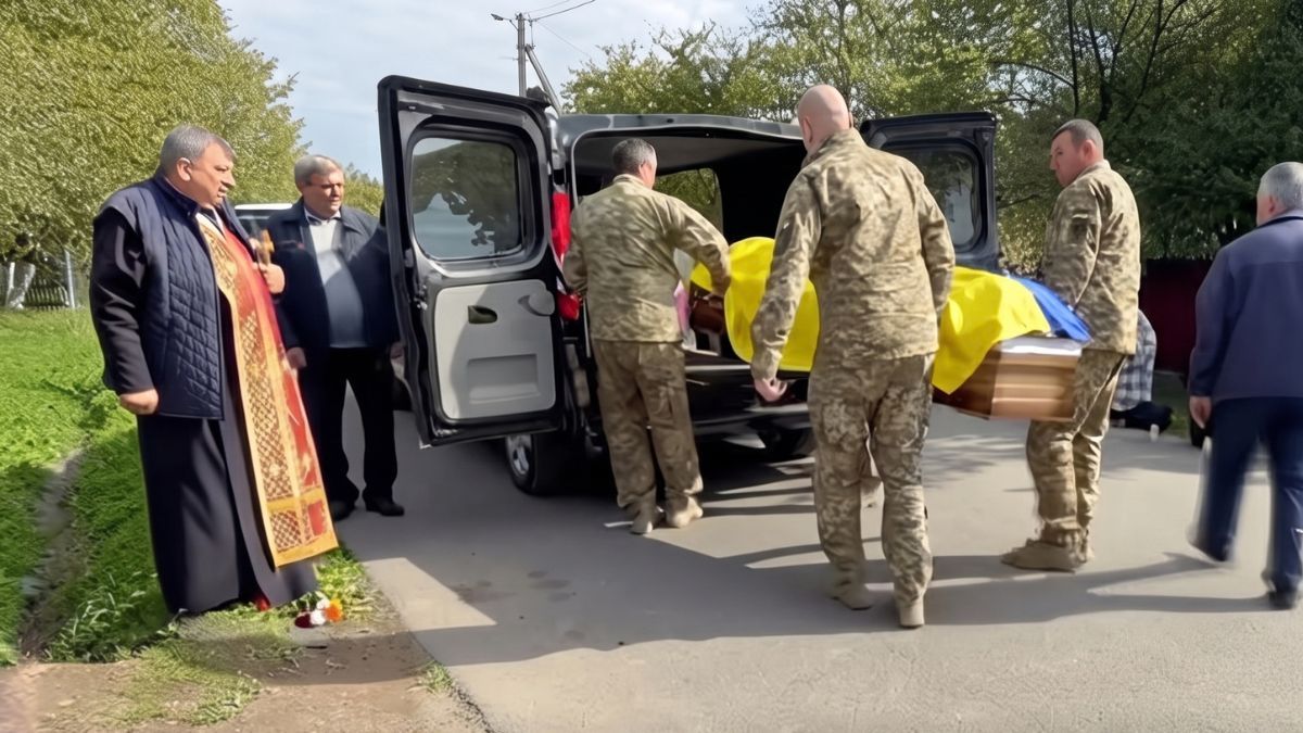 Зустріч скорботного кортежу Володимира Андрейчука
