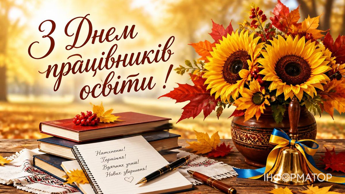З Днем учителя! Гарні привітальні картинки 2026 4