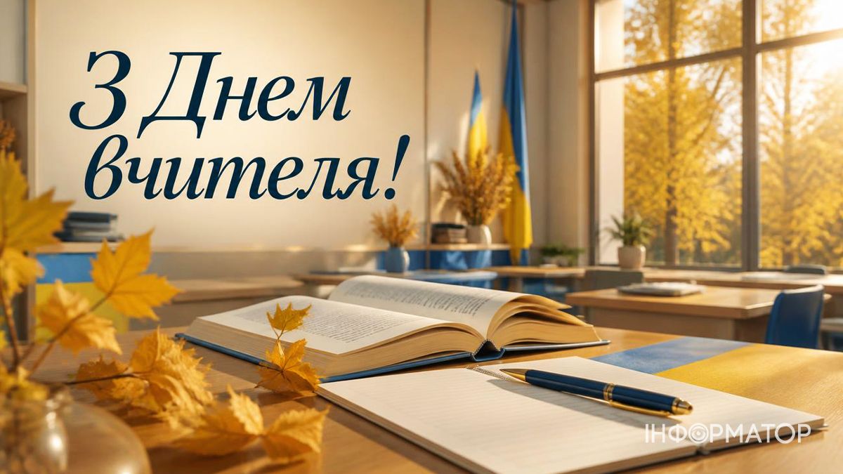 З Днем учителя! Гарні привітальні картинки 2026 3