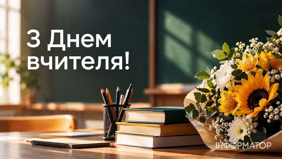 З Днем учителя! Гарні привітальні картинки 2026 1